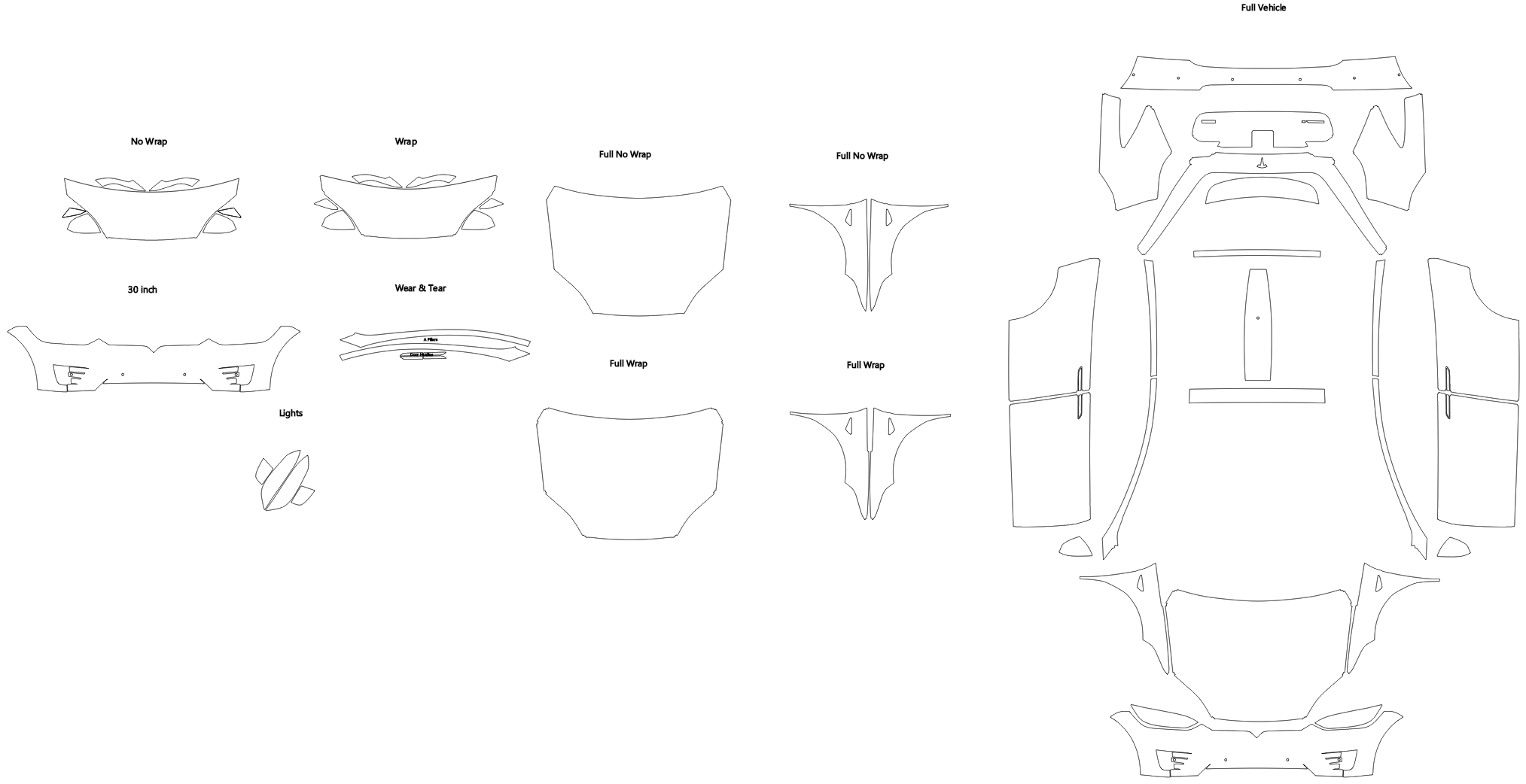 Full Front End: Tesla Model X RoadShield™ DIY Paint Protection Film Wrap