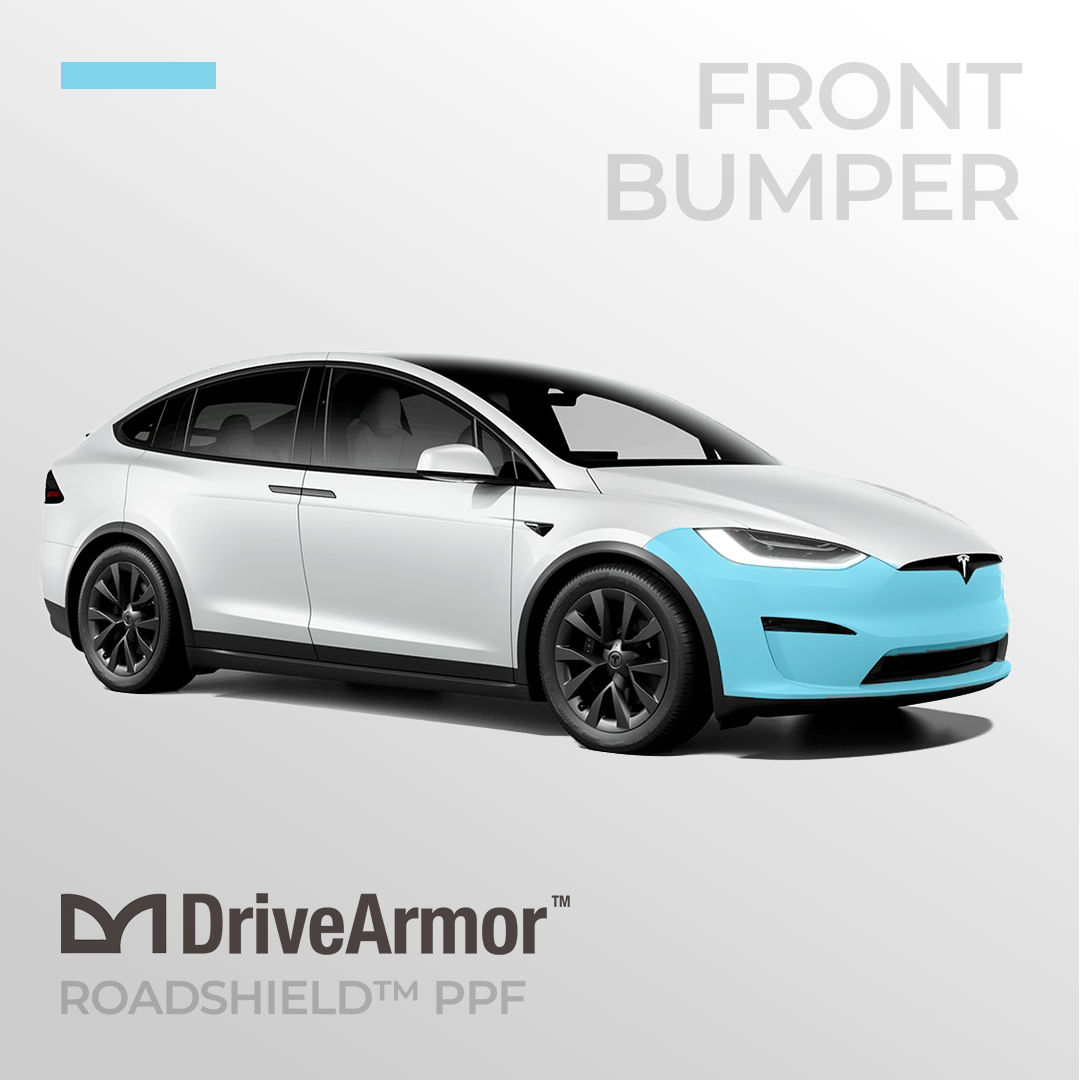 Front Bumper: Tesla Model X RoadShield™ DIY Paint Protection Film Wrap