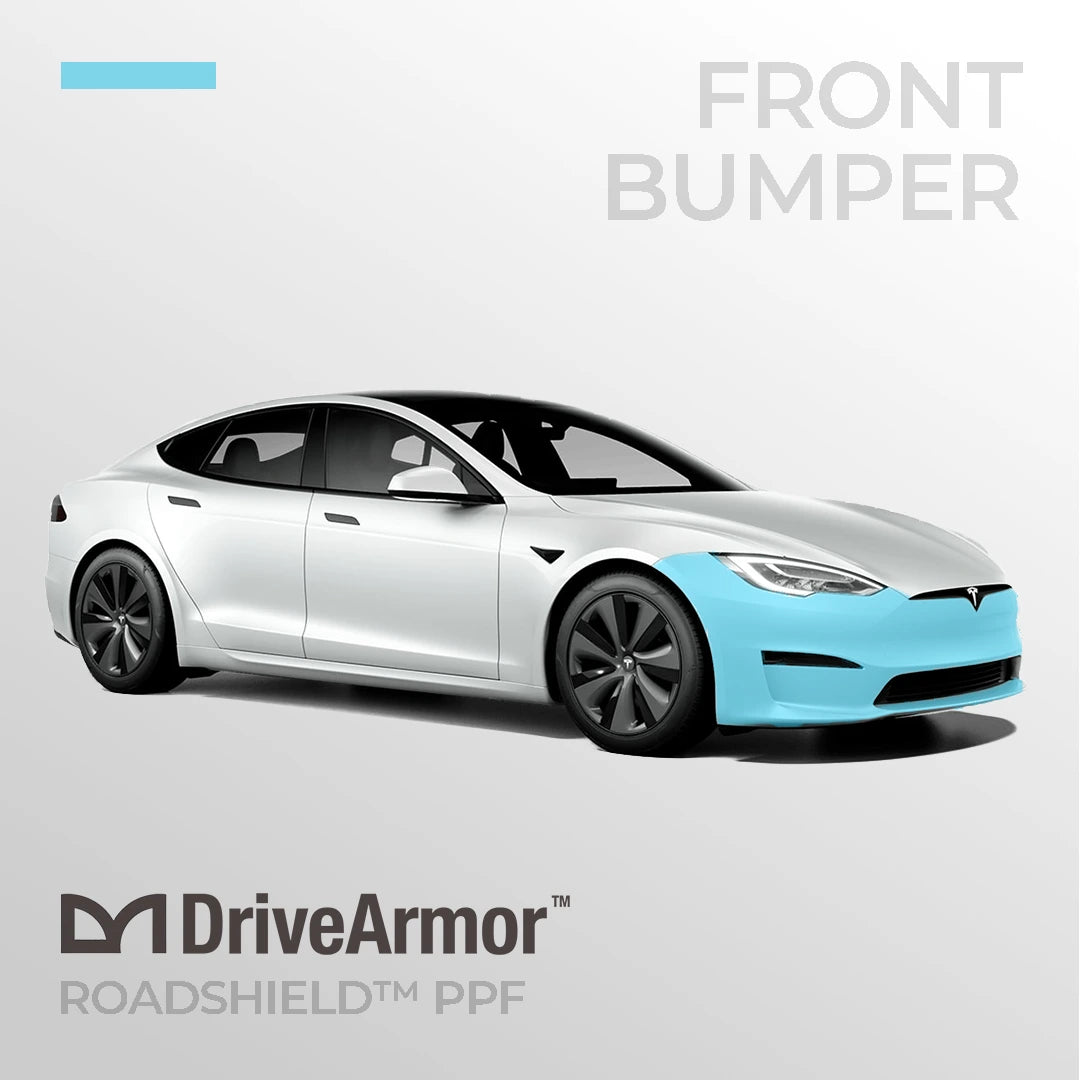 Front Bumper: Tesla Model S RoadShield™ DIY Paint Protection Film Wrap