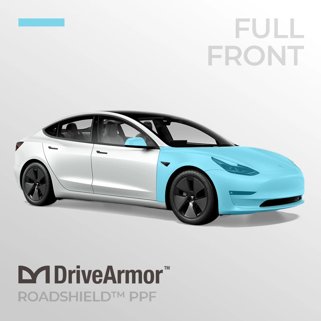 Full Front End: Tesla Model 3 RoadShield™ DIY Paint Protection Film Wrap