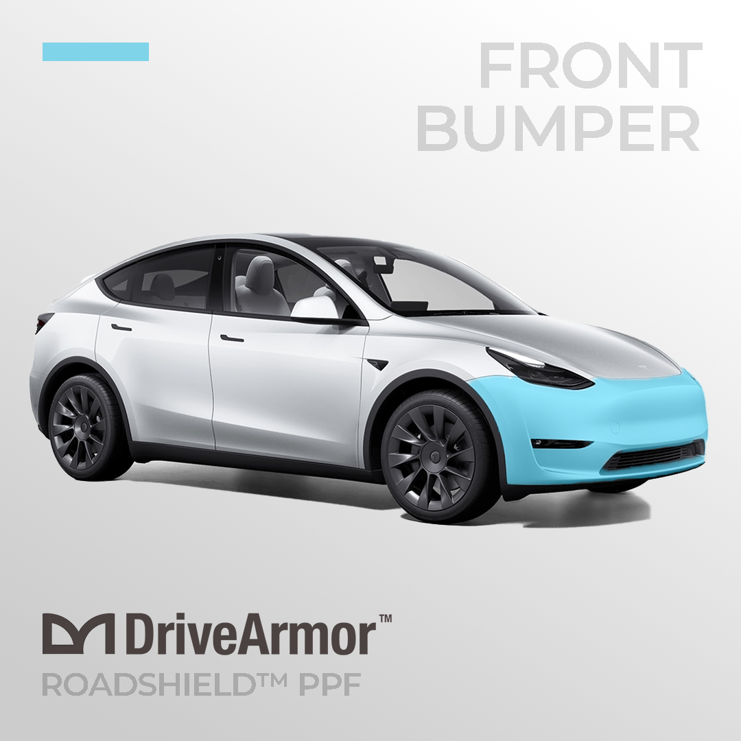 Front Bumper: Tesla Model Y RoadShield™ DIY Paint Protection Film Wrap